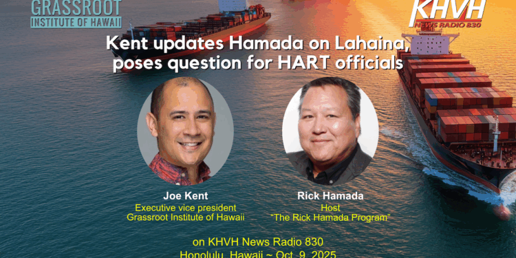 Kent lauds Lahaina recovery efforts, laments Jones Act and Honolulu rail