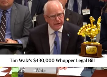 Tim Walz’s whopper legal bill wins 2025 Golden Turkey