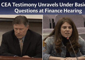 CEA Testimony Unravels Under Basic Questions at Finance Hearing 