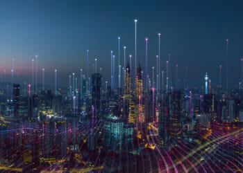 AI innovation across a city causing more prosperity.