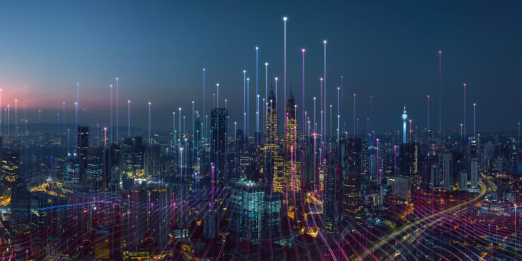 AI innovation across a city causing more prosperity.
