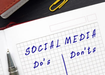 Social,Media,Do's,And,Don'ts,Inscription,On,The,Page.