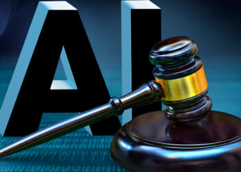 Judicial,Gavel,And,Ai,Symbol.,Jurisprudence,And,Ban,Artificial,Intelligence