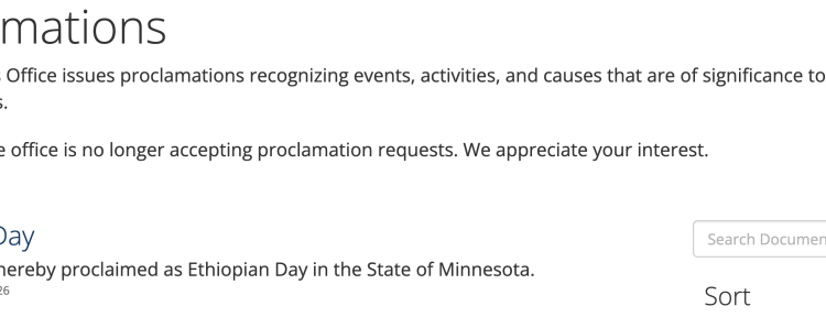 Proclamations