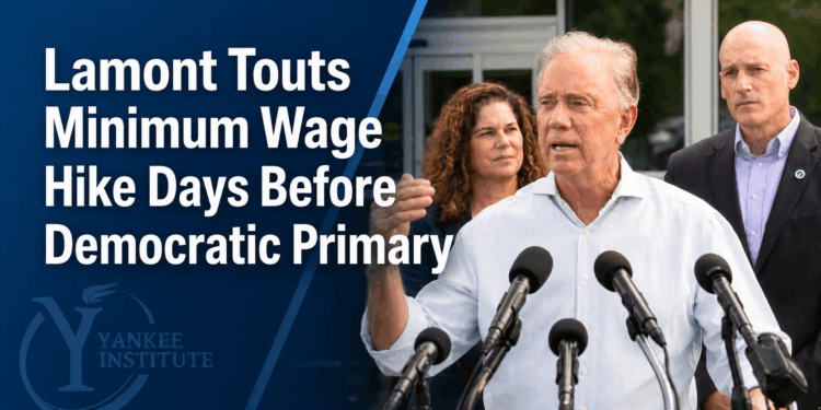 Lamont Touts Minimum Wage Hike Days Before Democratic Primary