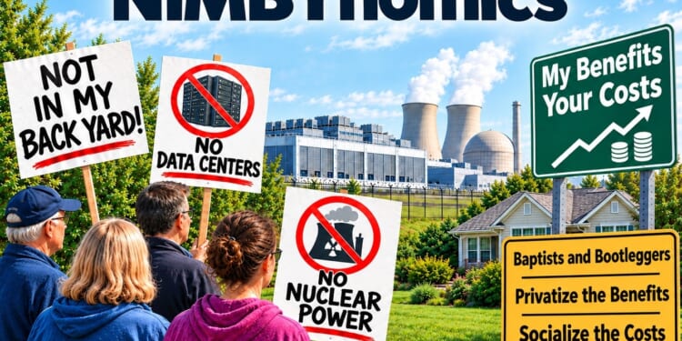 NIMBYnomics; the Public Choice economics of Not In My Back Yard